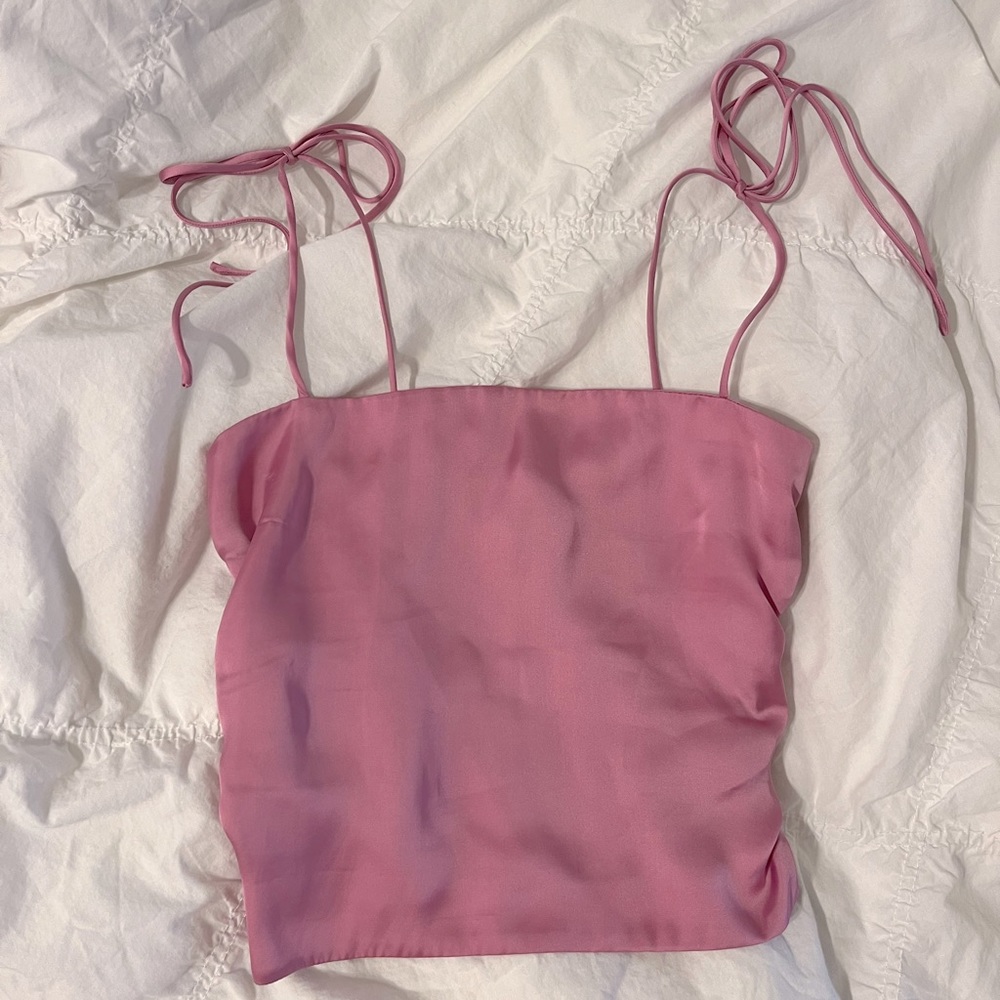 NWOT Urban Outfitters Pink Satin Cami